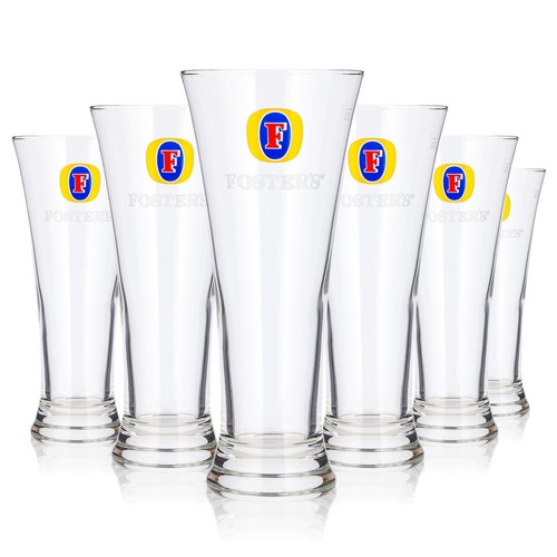 Fosters bier glas - 6x,