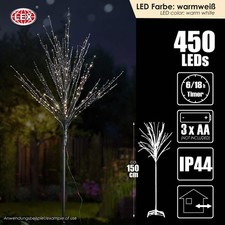 Lichterbaum Lichterkette Leuchtbaum 450 LEDs Batterie warmweiß