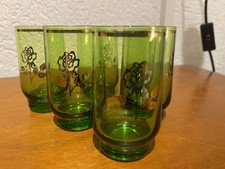 Wassergläser Longdrink, 6 Stück, Trinkglas Wasserglas Saft mit Goldenem Rand