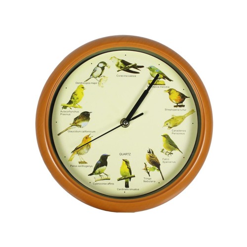 Wanduhr 5cm vogelstimmen - -,