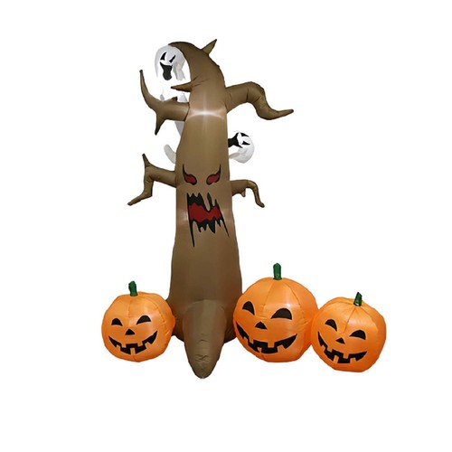 Halloween baum mit kürbissen - halloween,