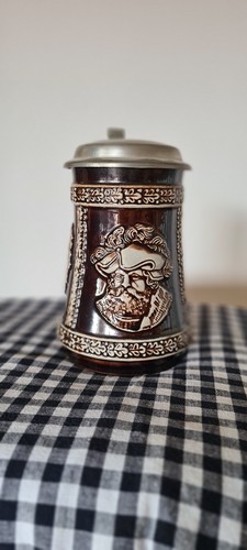 Vintage bierkrug mit - vintage,