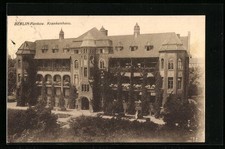 Berlin-Pankow, Partie am Krankenhaus, Ansichtskarte 1930 