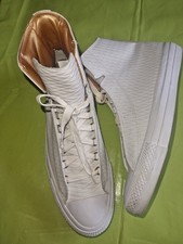 Top Herren  Sneakers Schuhe Converse All Star Chuck Taylor Gr.45 Weiß Leder 