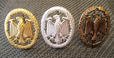 3x Original Leistungsabzeichen GOLD, SILBER und BRONZE  Bundeswehr NEU