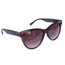 Schmetterling Brille Stylische Damenbrille Sonnenbrille mit Strass-Steinen M 59