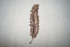 Bronze-Relief Palmblatt Strassacker  30 cm 3/4 plastisch