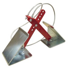 Mauk Anhänger Keile Bremskeile Unterlegkeile Auto KFZ LKW Doppelachser (B-Ware)