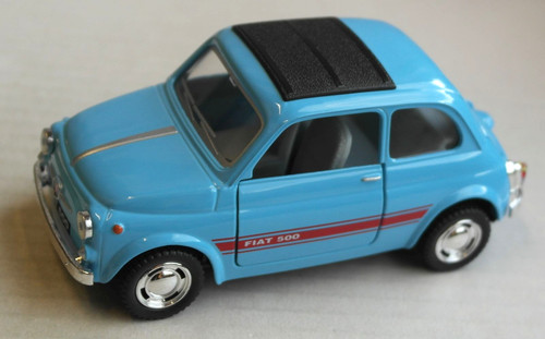Kinsmart fiat 500 hellblau - 500,