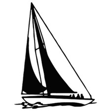 2pcs Ocean Segelboot