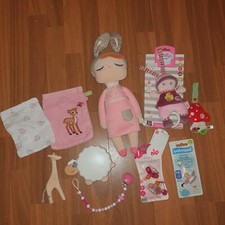 Baby Ausstattung Paket Nachtlicht Spieluhr Puppe Spielzeug teils neu