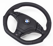Abgeflacht Leder Lenkrad