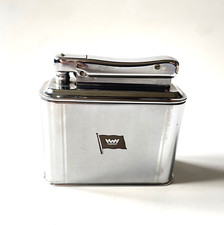 4) Tischfeuerzeug aus Sammlung IBELO MONOPOL Benzinfeuerzeug "HWH" West-Germany