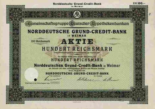 Norddeutsche grund credit bank - norddeutsche,