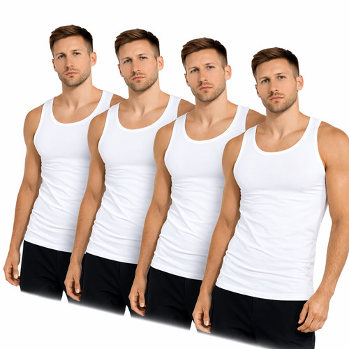 Herren unterhemd tank - tank, 100%