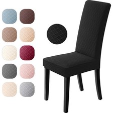 Stuhlhussen 4er Set Schwarz