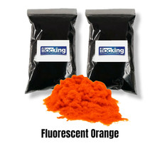 Flockfasern fluoreszierend