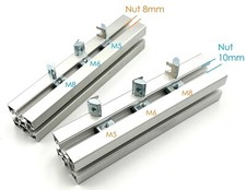 5/10/20x  PV Solar Nutensteine mit Federblech für Solarschiene 8/10Nut M5 M6 M8