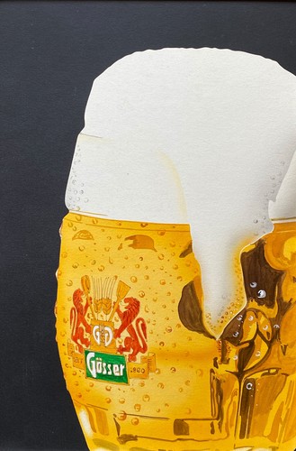 Ein krügel gösser signiert - gösser.,