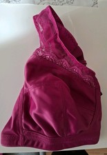 Damen BH 90C Little Rose Neu Lila Entlastungs- BH mit Spitze