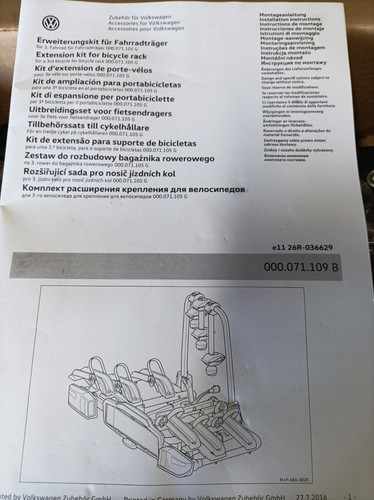 Erweiterungssatz für - vw,