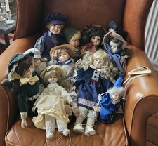 Puppensammlung, Künstlerpuppen Porzellan, 10 Stück