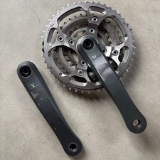 SHIMANO XTR FC-M952 3x9 fach Kurbelgarnitur 170mm 24-46t + Dura-Ace Kette