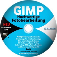 GIMP 3.0.4 DVD digitale Bild Foto Bearbeitung Grafik Editor WINDOWS 10-11