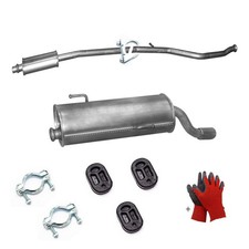 Komplette Auspuff + Anbausatz für Peugeot 206 CC 1.6  16V 1997 ccm 80kW Coupe