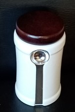 ERNESTO Aromadose für Kaffee Tee Dose 1,2 l Steingut Holzdeckel + Dosierlöffel