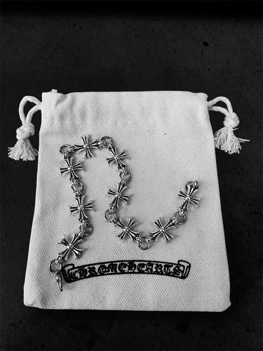 Y2k chrome punk cross bracelet - y2k,