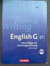 English G 21 A3Vorschläge zur Leistungsmessung. Kopiervorlagen mit Kompetenztest