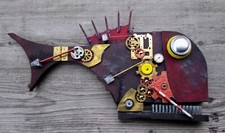 steampunk deko, Fisch, Mixed
