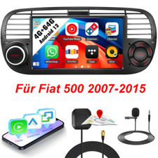4+64GB Für Fiat 500 2007~2015 Carplay Android 13 Autoradio GPS Wifi Android Auto