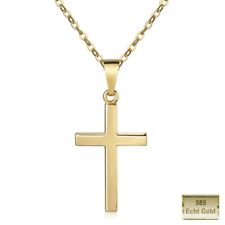 ECHT GOLD 585 Kreuz Anhänger