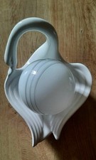 Vintage Keramik-Schwan-Lampe