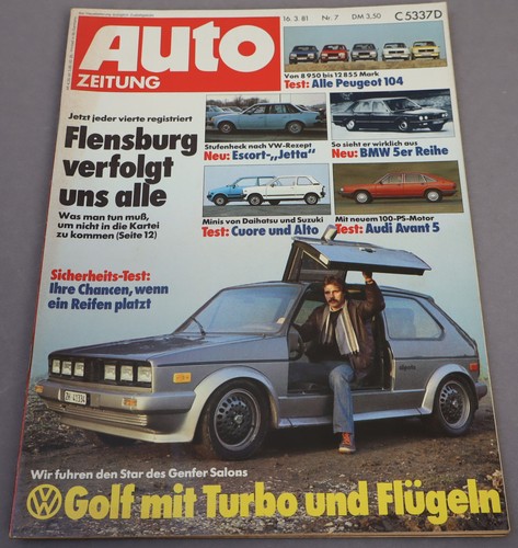 Auto zeitung 1981 betti - auto, 7/1981