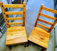 2 x Wolf Möbel Himalaya Sheesham Massivholz Stühle 