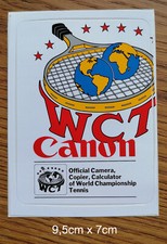 Sticker Aufkleber Canon Kamera Foto Film Photo Werbung WCT Tennis 80er Jahre