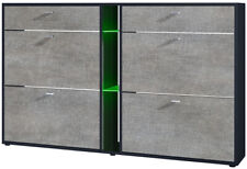 Schuhschrank Schuhkipper Schuh Regal Today Schwarz - Hochglanz, Matt & Naturtöne