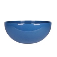 49 - 50cm große flache blaue Pflanzschale rund mit Wasserspeicher 22cm hoch