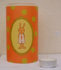 Räder Teelichtglas Teelicht Glas Hase Ostern Dekoration Hasenbande Rudi Rübe