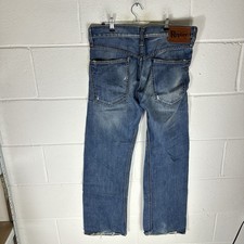 Replay Jeans Mens W32 L32 Blue