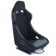 Sportsitz Vollschalensitz Schalensitz Race 1 Stoff Schwarz mit Laufschienen