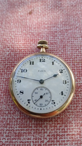 Antike elgin taschenuhr gold - taschenuhr,