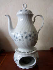 2-tlg Set Tee- Kaffeekanne "Regina" mit Stövchen Seltmann Weiden Bavaria 70er