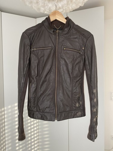 Lederjacke damen von mango - damen, mango-