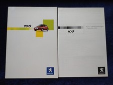 Peugeot 106 Grand Filou Sport  Prospekt 09.2002 + Preise und Ausstattungen