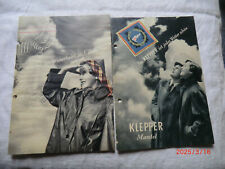 2 alte Klepper Mantel  / Regenmantel Prospekte  Rosenheim  ca 1951