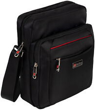 Bag Street Herrentasche Flugbegleiter Schultertasche Umhängetasche T0119 Schwarz